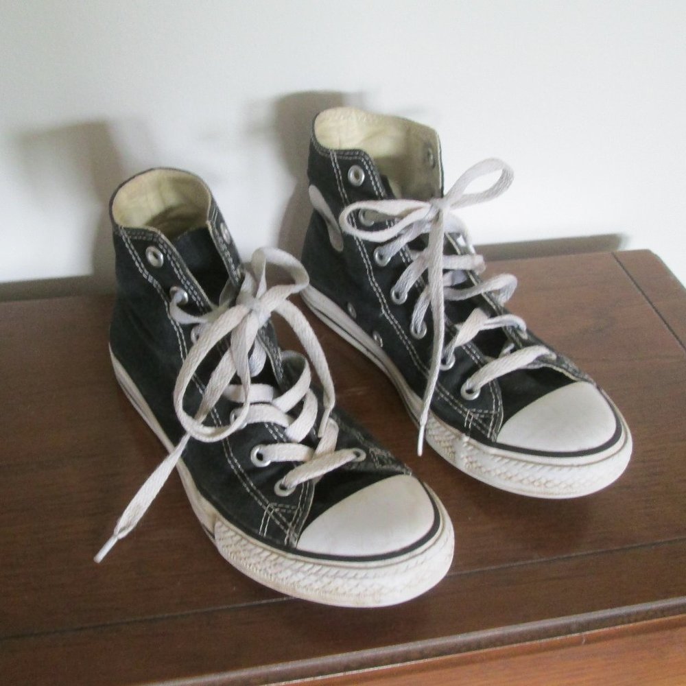 Converse All Star Black Hi Top Gym Shoes Sneakers